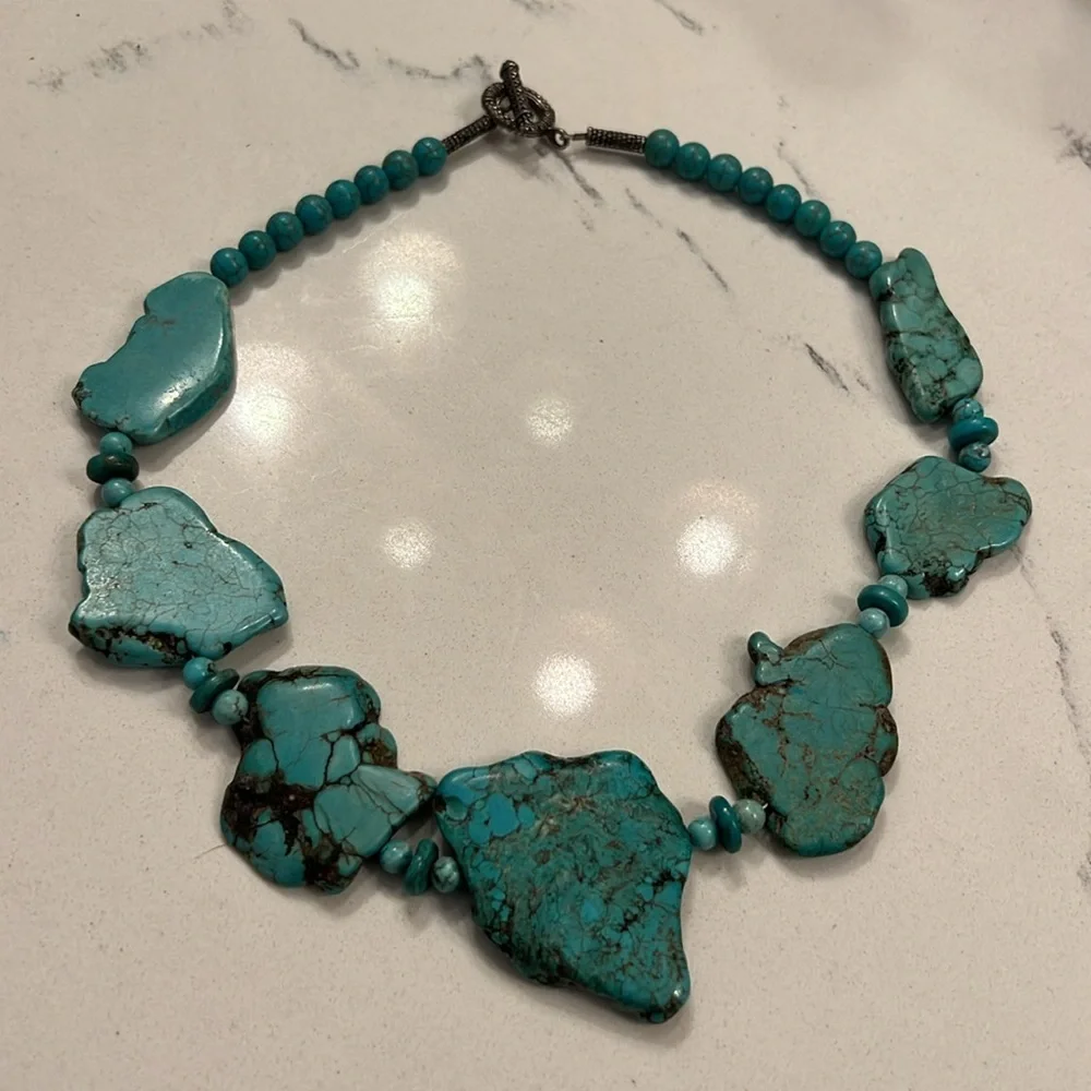 SOLD EBAY Turquoise Necklace Gorgeous - Picture 2 of 4